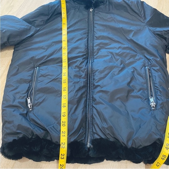 JUNE reversible dyed rabbit fur hooded bomber - Picture 10 of 12